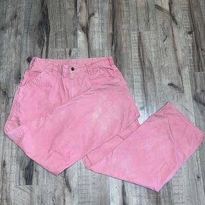 Pink carhartt dungarees 34 x 30
